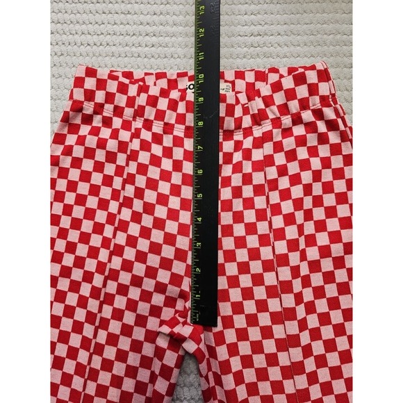 SO Bellbottom Pants Womens XS High Rise Flare Checkered Print - Picture 4 of 8